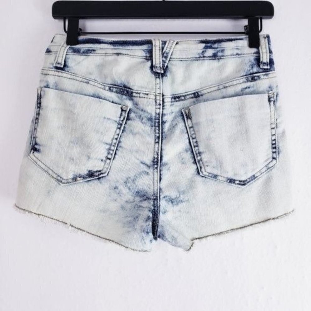 Mossimo‎ Supply High Rise Stars & Stripes Shorts Jean Shorts Patriotic Shorts - Picture 5 of 7